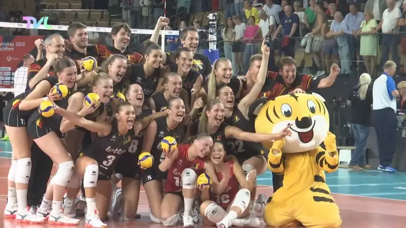 Maaseiks publiek schreeuwt Yellow Tigers naar het EK Volleybal