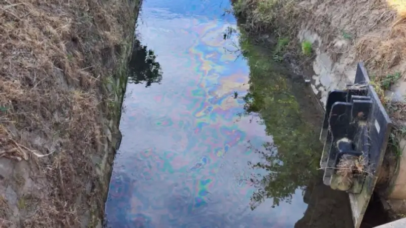 Mazoutlek van 2.000 liter uit ondergrondse tank vervuilt Molenbeek in Sint-Truiden