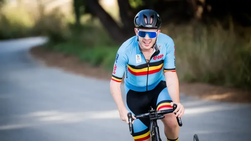 Tim Celen is wereldkampioen tijdrijden