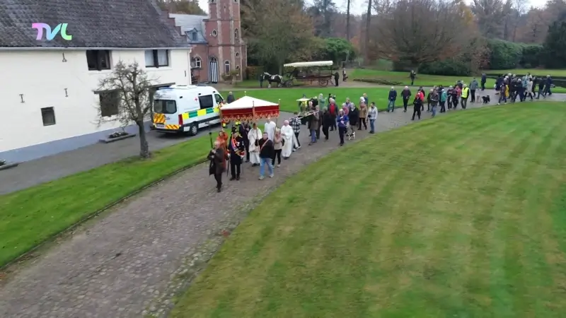 Hoofdafbeelding voor artikel Eerste Sint-Hubertusprocessie…