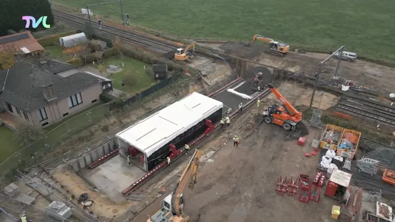 Hoofdafbeelding voor artikel Luchtbeelden tonen hoe tunnel…