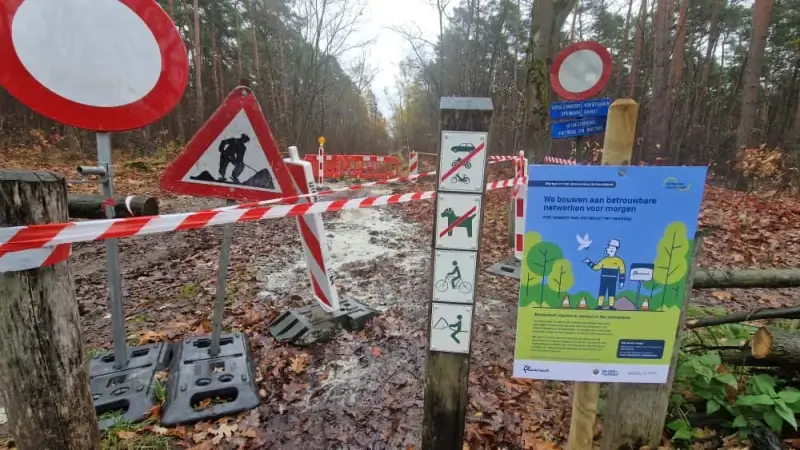 Hoofdafbeelding voor artikel Werken in bos Schoonbeek:…