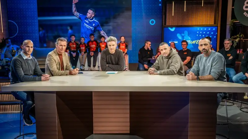 TVL Sportcaf&eacute; met Radja Nainggolan, Wouter Corstjens (Patro Eisden) & Maarten Bostyn (Limburg United)