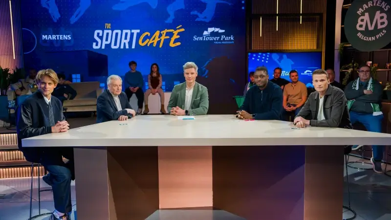 TVL Sportcaf&eacute; met Zizou Bergs, Lucas Schoofs (Lommel SK) & Japhet Muanza (Patro Eisden)