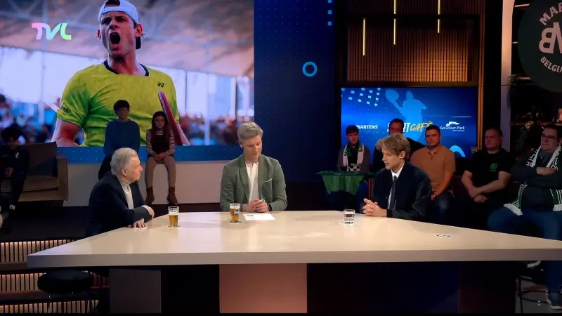 TVL Sportcaf&eacute; met Zizou Bergs, Lucas Schoofs (Lommel SK) & Japhet Muanza (Patro Eisden)