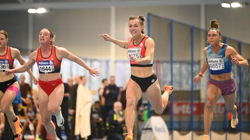 Hoofdafbeelding voor artikel Rani Rosius wint BK 60 meter,…