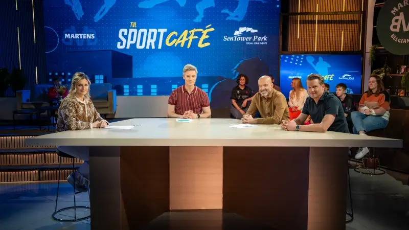 TVL Sportcaf&eacute; met Luc Hooybergs (CEO KRC Genk) en Jelte Maan