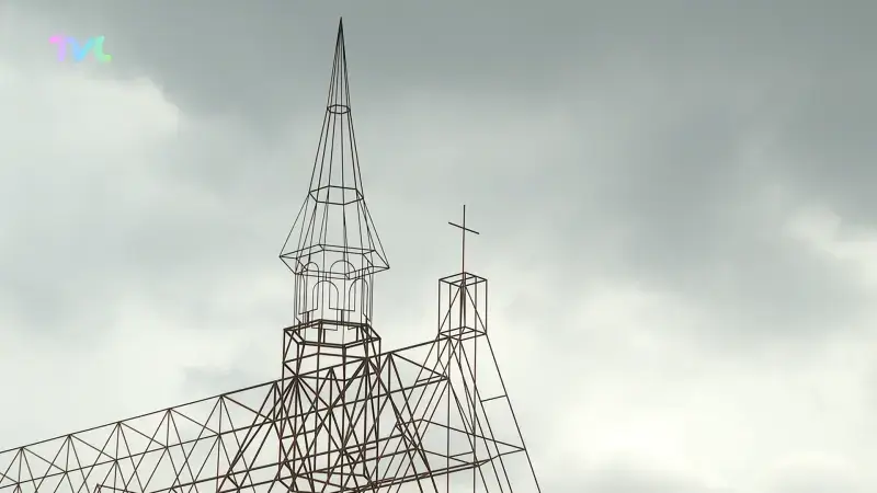 Hoofdafbeelding voor artikel Herrezen replica van abdijkerk…