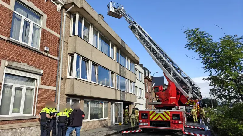 Appartement brandt uit in Weggevoerdenstraat in Hasselt