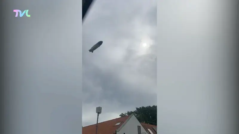 Hoofdafbeelding voor artikel Zeppelin vliegt over Limburg