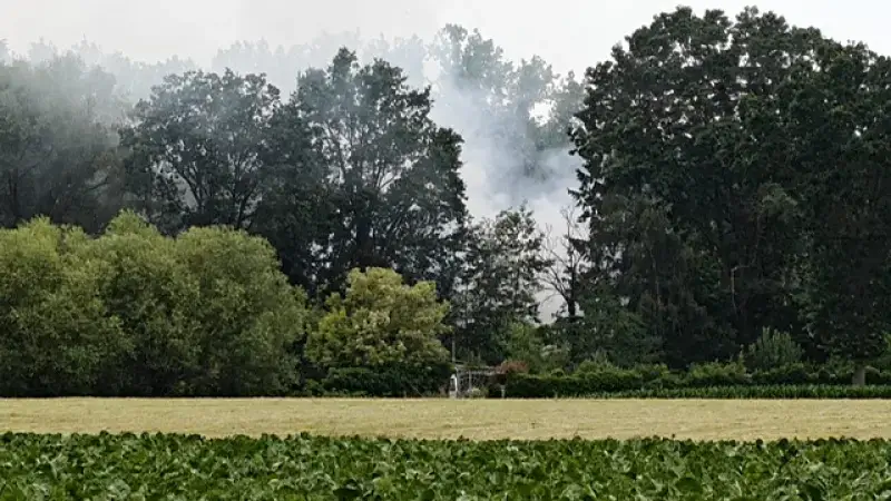Persoon overleden bij hevige brand in chalet in Maaseik