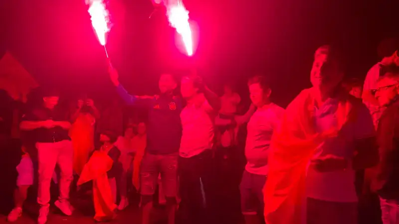 Berkenbos in Heusden-Zolder viert wereldkampioen Spanje