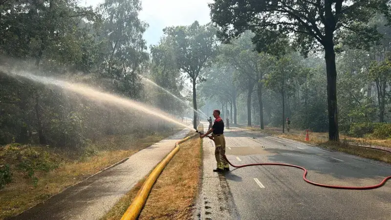 Hoofdafbeelding voor artikel Natuurbrand bij Venray blijft…