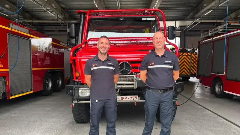 Hoofdafbeelding voor artikel Limburgse brandweermannen…