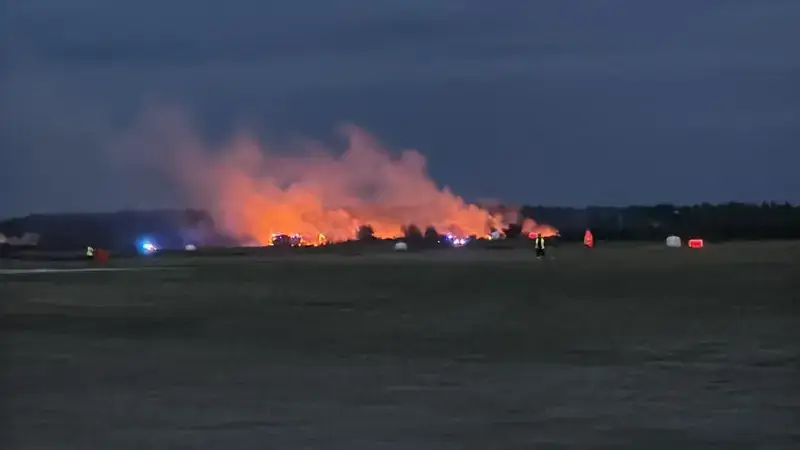 Vuurwerk zorgt voor natuurbrand: Sanicole Airshow stilgelegd