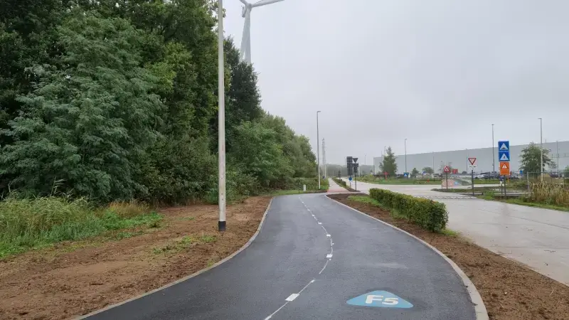 Hoofdafbeelding voor artikel Nieuw fietspad aan industrieterrein…