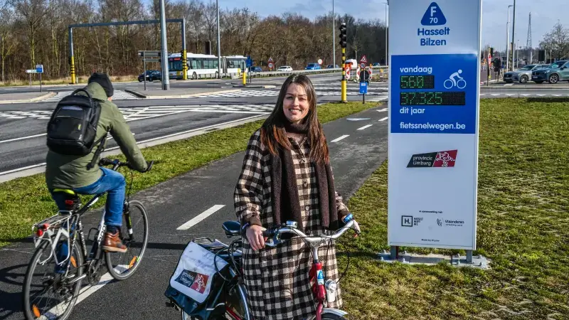 Hoofdafbeelding voor artikel Fietsverkeer meer dan verdubbeld…