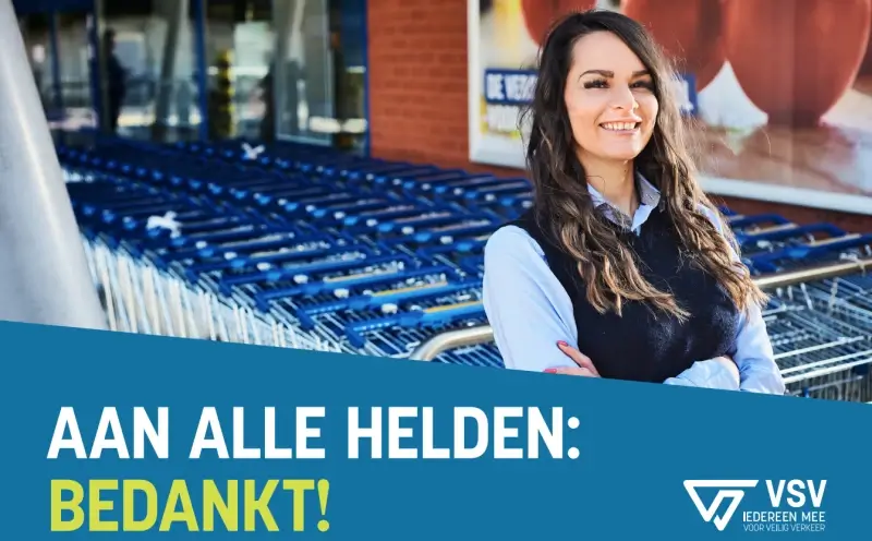 315 wegaffiches om helden te bedanken