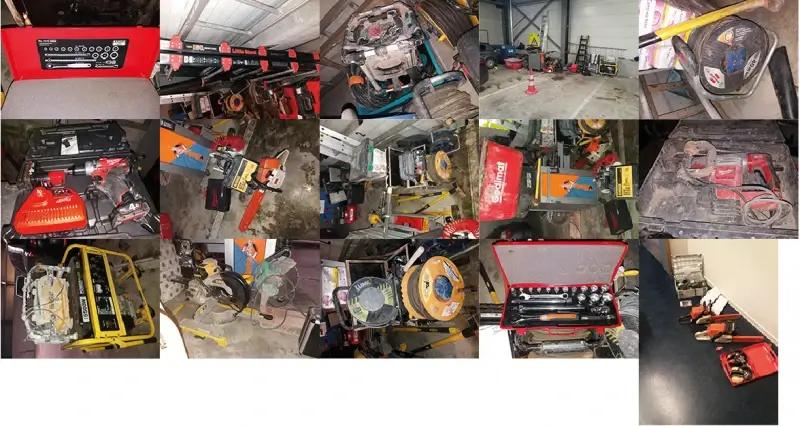 Politie Beringen/Ham/Tessenderlo zoekt eigenaars van gestolen werktuigen