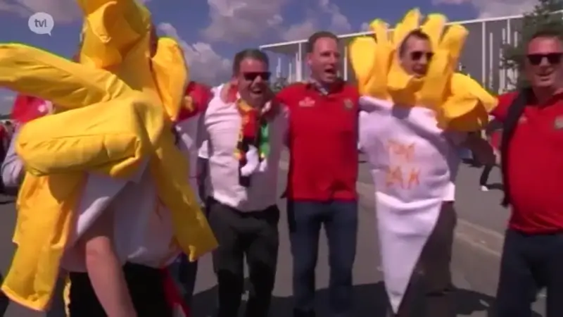 Christiaens & Company: Belgische supporters vieren in Bordeaux