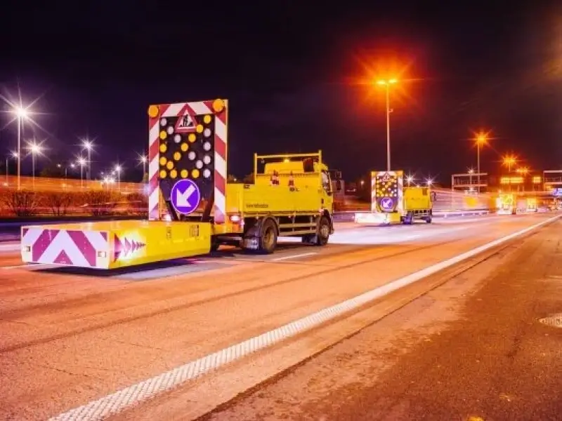 E314 in Lummen donderdagnacht afgesloten voor plaatsing nieuw verkeersbord