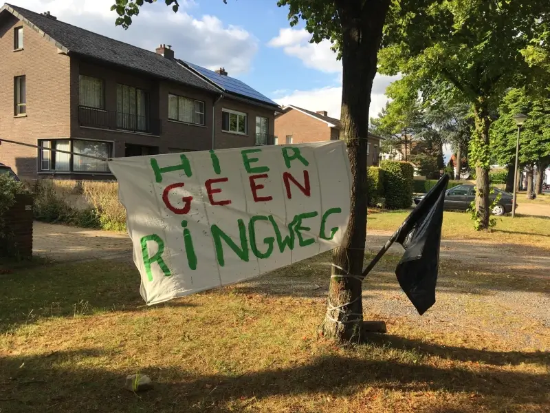 Kinderen protesteren tegen mobiliteitsplan Tessenderlo