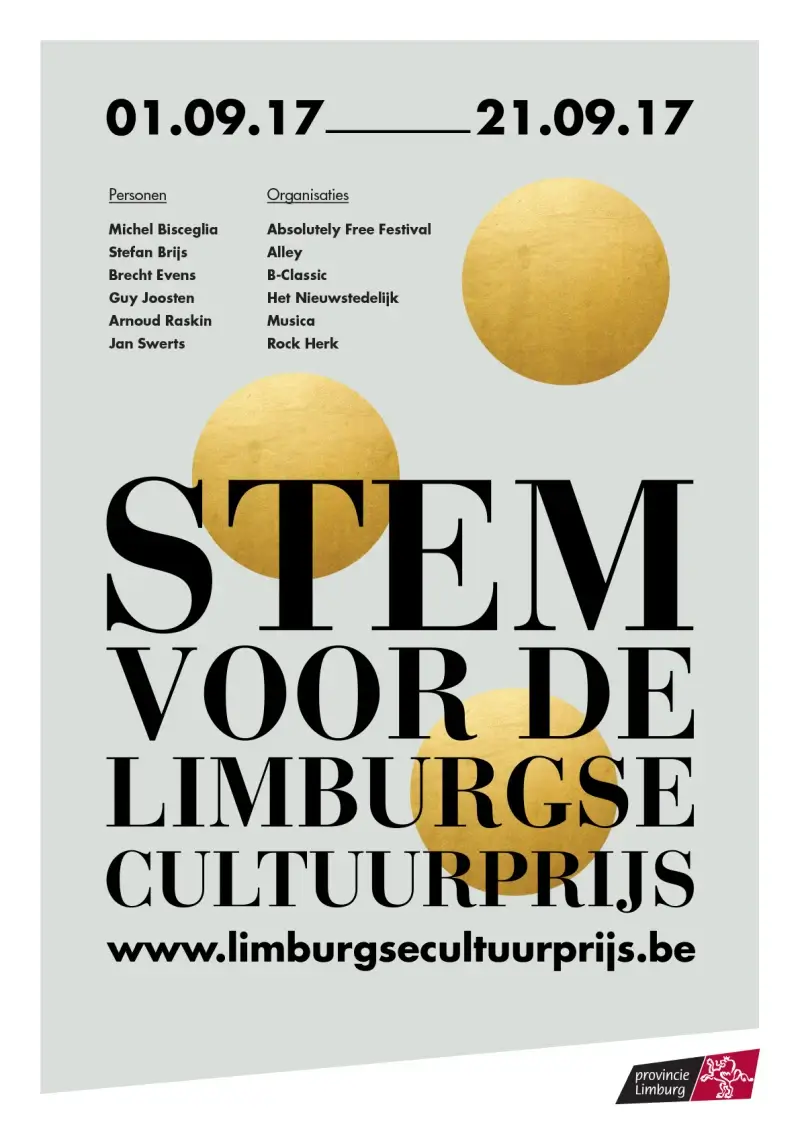 Dit zijn de genomineerden voor de Limburgse Cultuurprijs
