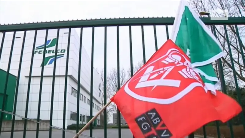 Werknemers Febelco staken omdat ze niet vroeger mogen stoppen om Kerstmis en Nieuwjaar te vieren