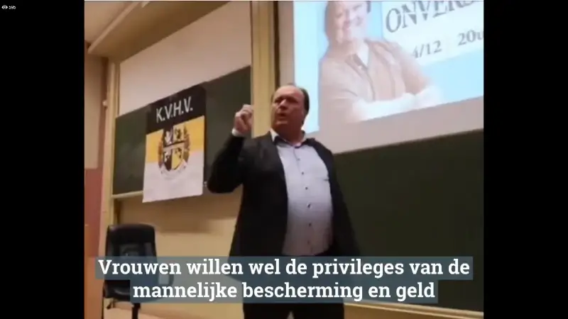 Ophef na seksistische lezing Jeff Hoeyberghs