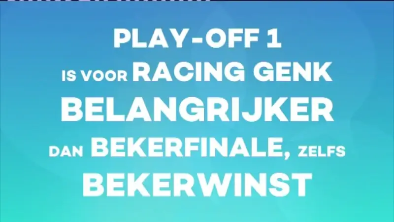 Poll Sportcafé: is play-off 1 belangrijker voor Genk dan bekerfinale?