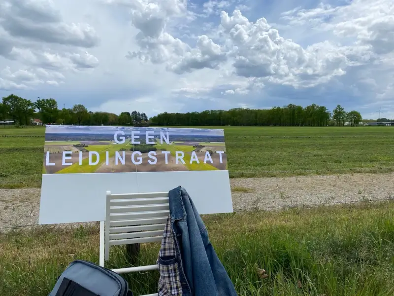 Burgers protesteren tegen leidingstraat op Pukkelpopweide en natuurgebied Gerhagen