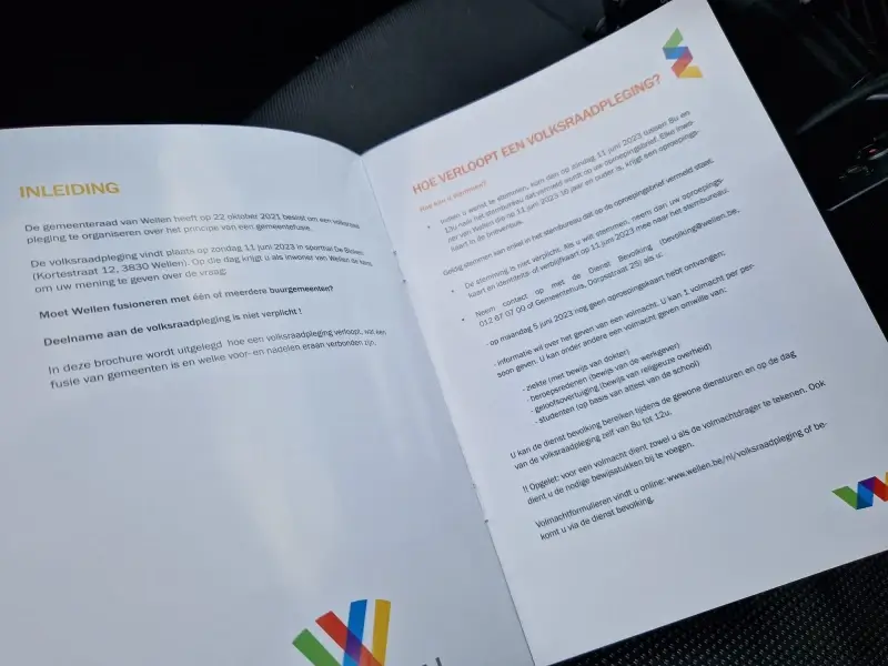 Wellen organiseert volksraadpleging over fusie