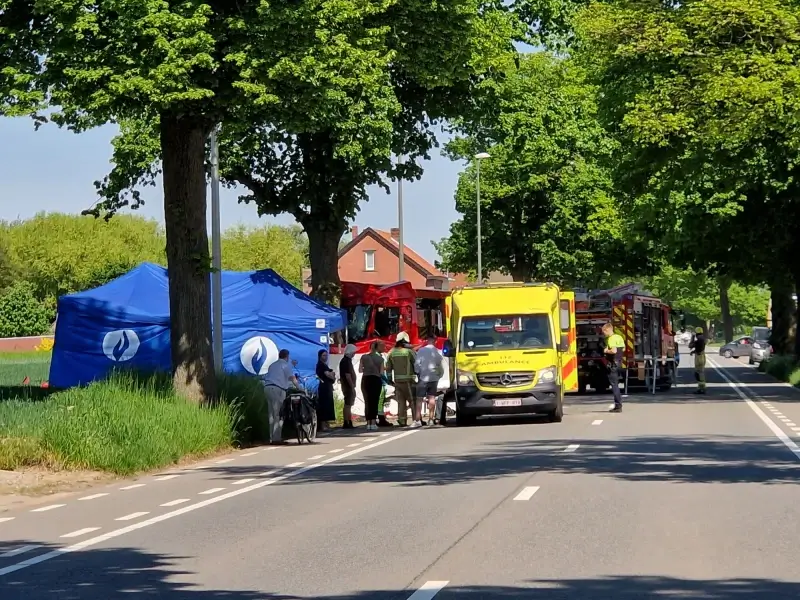 UPDATE Bus botst tegen boom in Riemst, slachtoffer zit nog gekneld