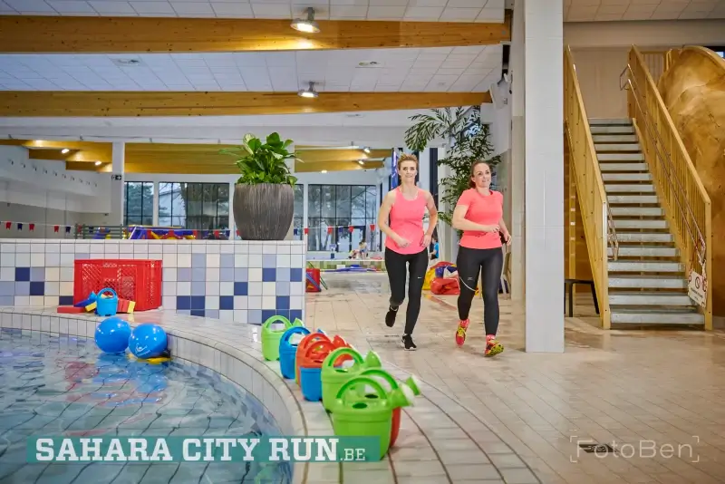 Parcours Sahara City Run loopt door nieuwe zwembad van Lommel