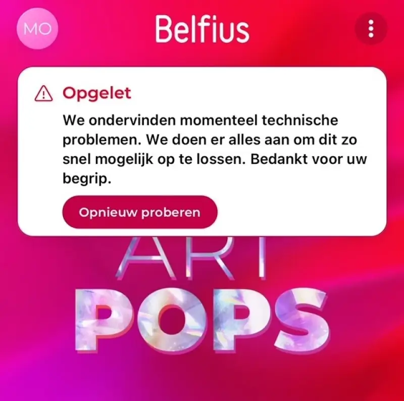 Opnieuw problemen met Belfius-app: klanten kunnen niet inloggen