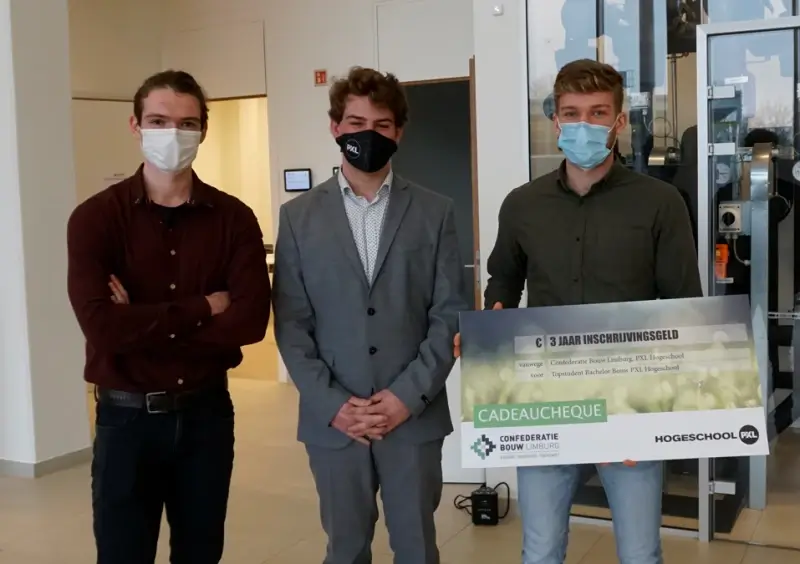 Topstudent bachelor Bouw PXL krijgt 3 jaar inschrijvingsgeld terugbetaald