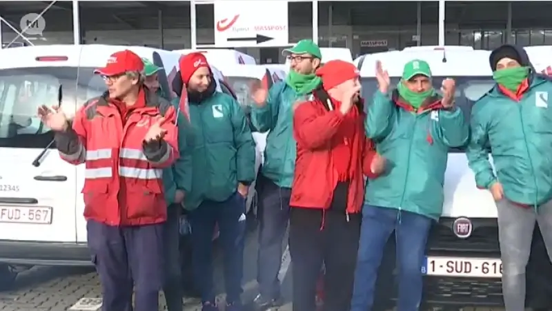 Werknemers van bpost Hasselt staken