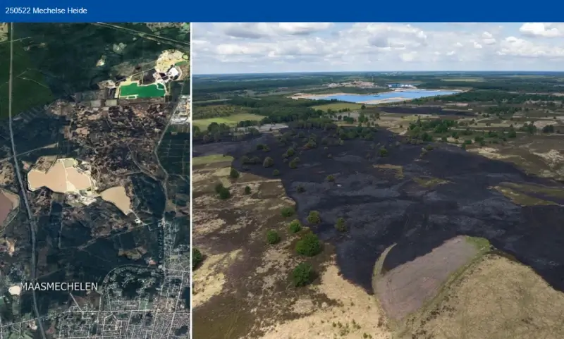 UPDATE Brand Mechelse Heide is aangestoken: parket doet oproep naar getuigen