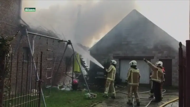 Uitslaande brand in woning in Bilzen