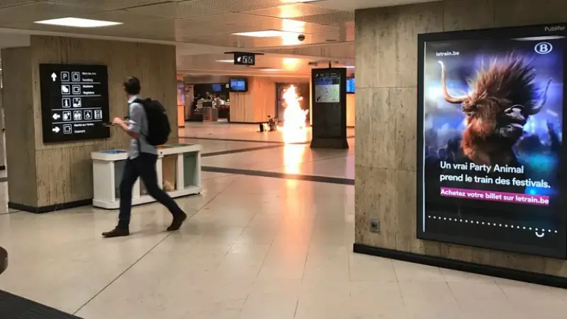 Terrorist doodgeschoten na ontploffing in Brussel-Centraal