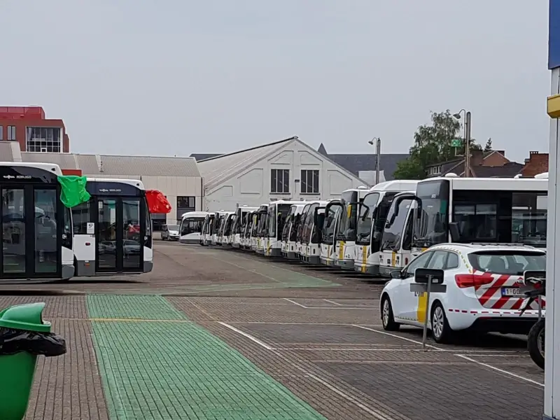 Staking van De Lijn in Limburg: helft van de bussen rijdt niet