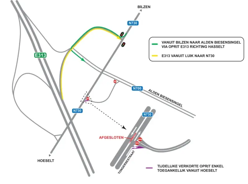 Start herinrichting gewestweg N730 in Bilzen