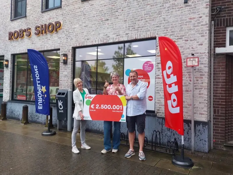 Lotto-winaar in Pelt: "Ik voelde de drang om zelf nummers in te vullen"