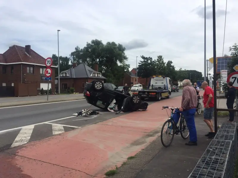 70-jarige vrouw gaat overkop in Diepenbeek