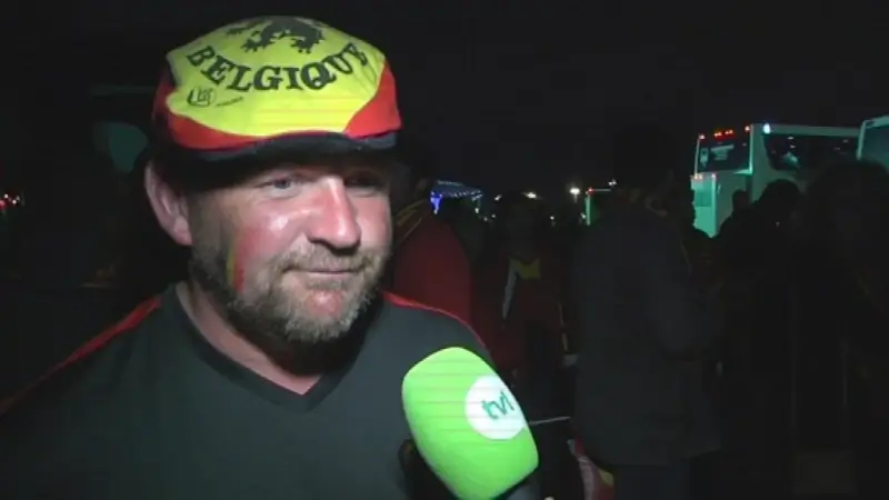 Duivels-supporters in Lyon zijn teleurgesteld na nederlaag