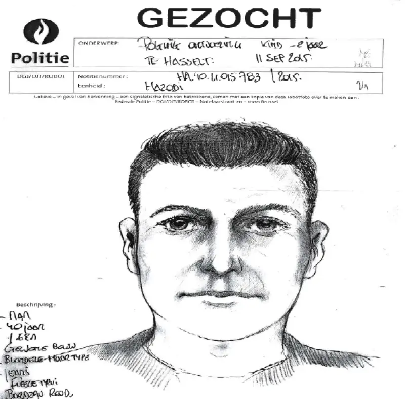 Politie verspreidt robotfoto van man die baby wilde ontvoeren