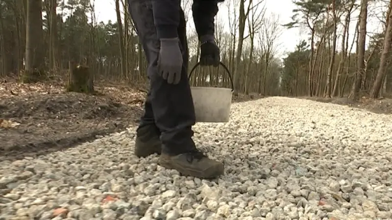 Betonpuin in Schoonbeekse bossen wordt deze week nog opgeruimd