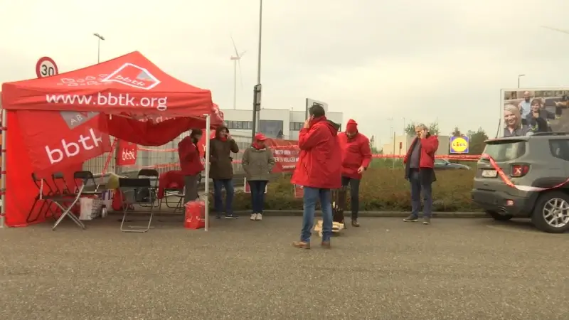 Ook vandaag staken medewerkers van Limburgse Lidl-winkels