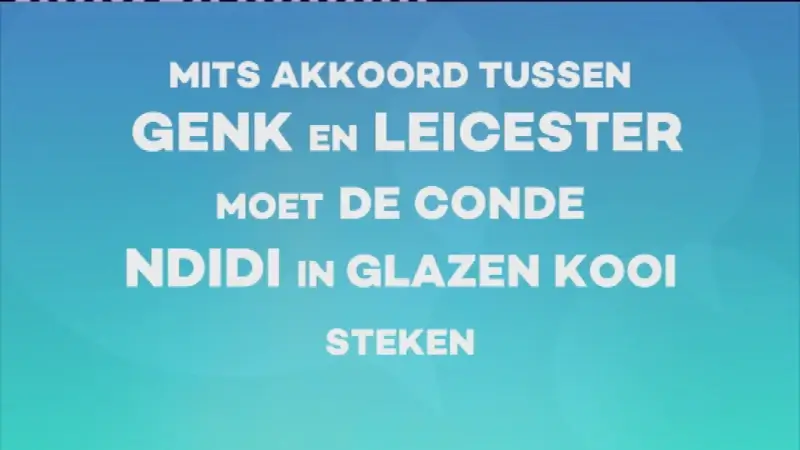 Poll Sportcafé: moet Genk Ndidi in glazen kooi steken tot januari?