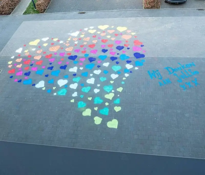 Streetart-kunstenaar fleurt Bilzerse rusthuizen op
